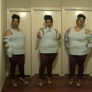 TRENDY ICEBERG BLUE LADDER SLEEVE